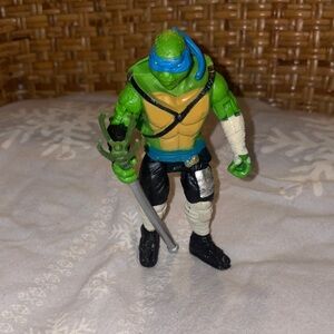 Ninja Turtle Action Figure with Green and Blue Details